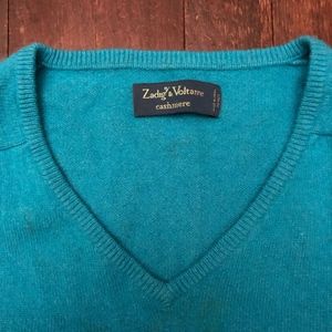 Zadig and Voltaire Cashmere Men's Sweater XL Blue